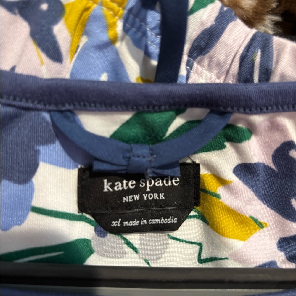 kate spade Blue and Yellow Floral women’s Pajama Set - Picture 2 of 2